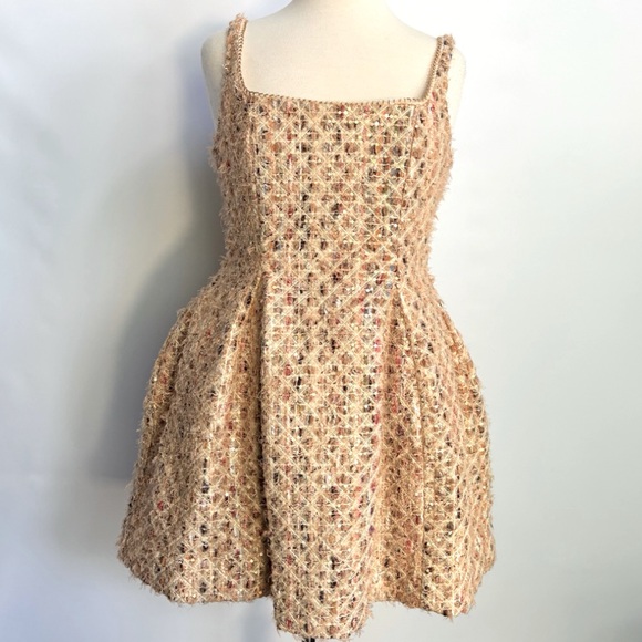 NWT Anthropologie Maeve Tweed Fit & Flare Mini Dress - Picture 12 of 16
